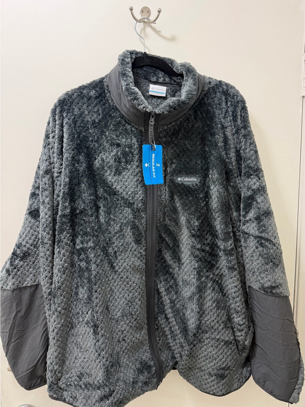 Columbia Women’s 3X Plush Fleece Full Zip Jacket Gray NWT